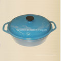Oval esmalte de hierro fundido cazuela Fabricante De China Tamaño 30X25cm